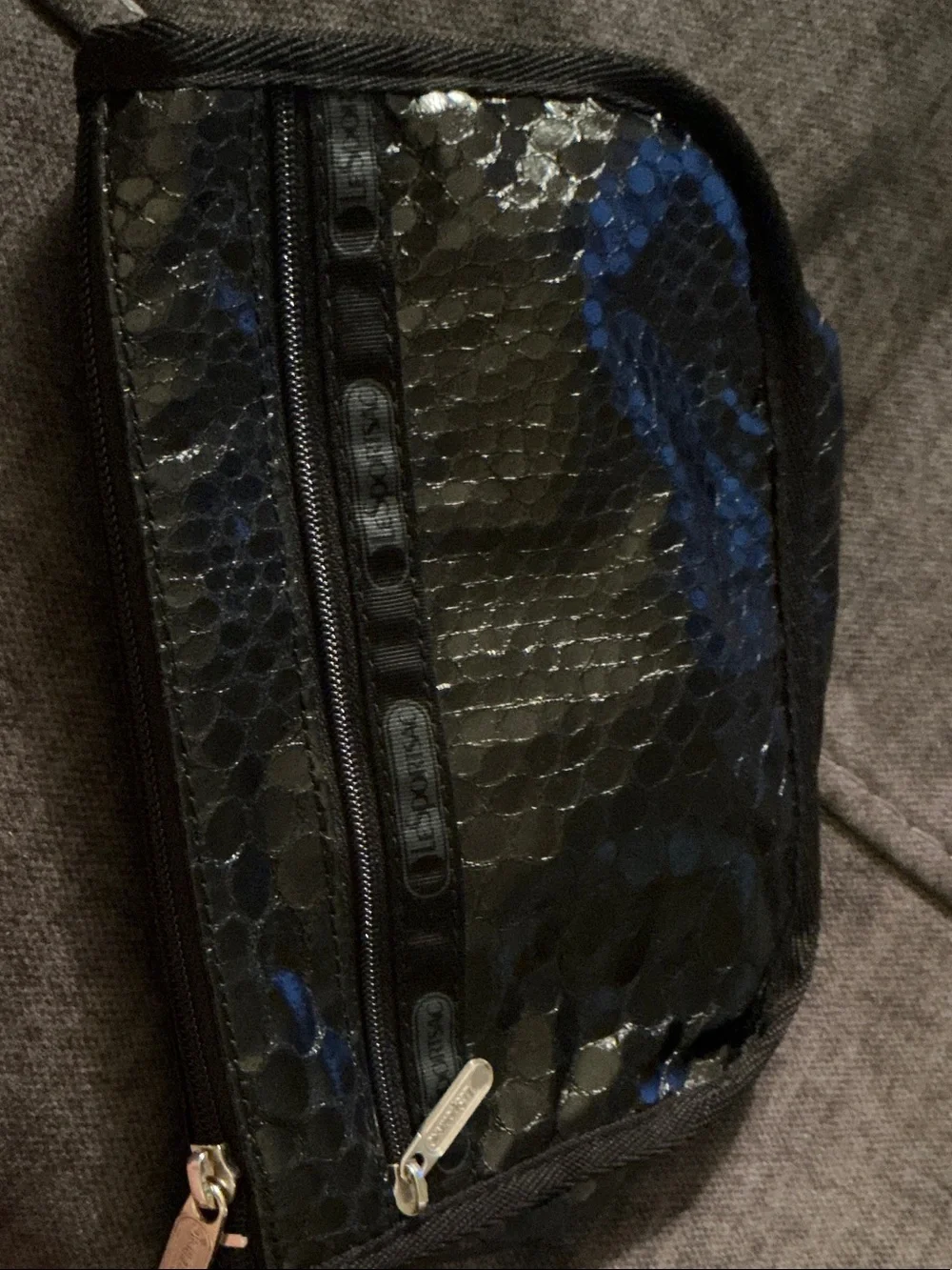 Lesportsac1974 glossy snakeskin